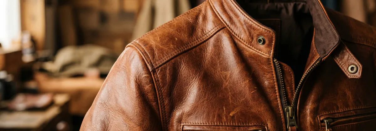 Die braune Lederjacke für Herren