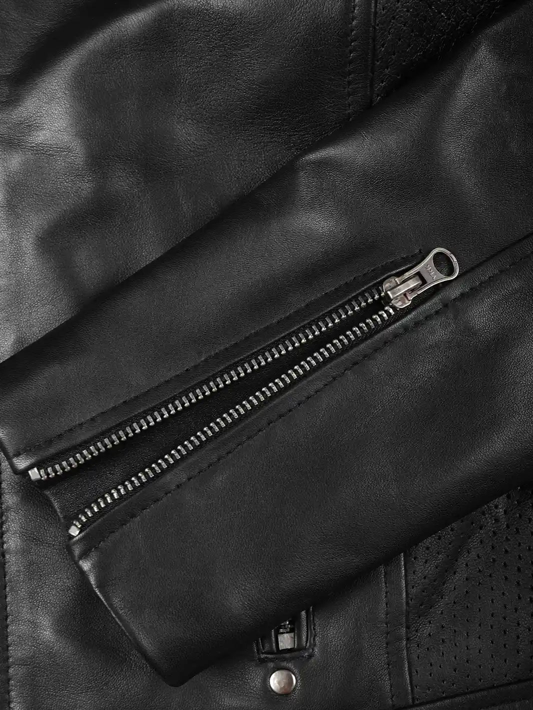 Austin Black Cafe Racer Leather Jacket for Tall Women