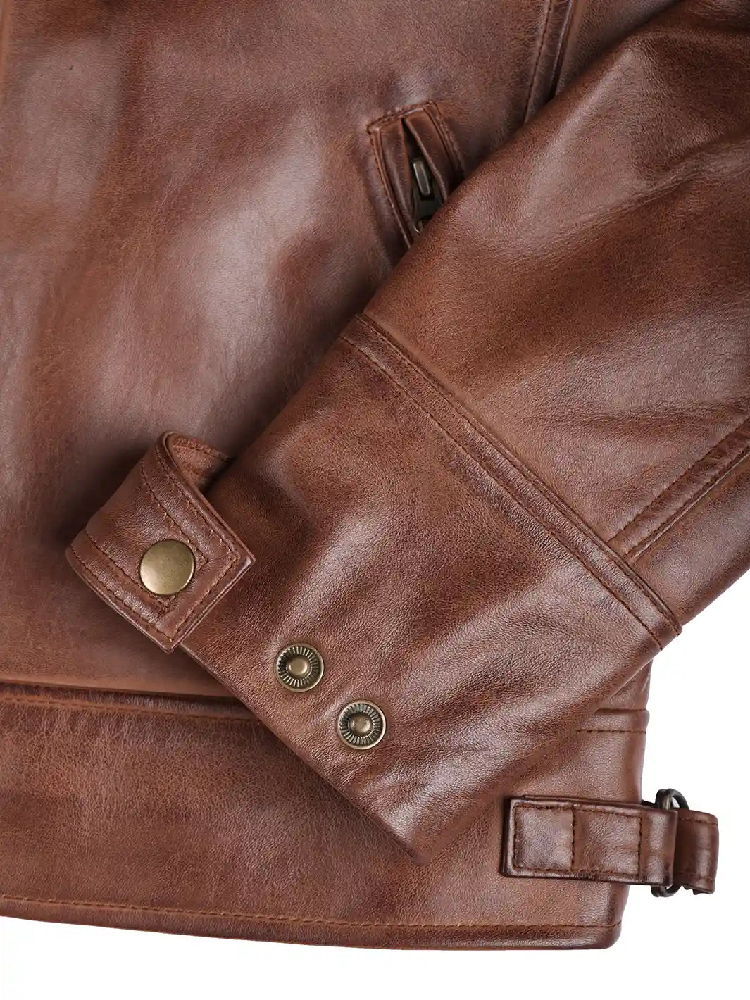 Brown Biker Leather Jackets for Mens