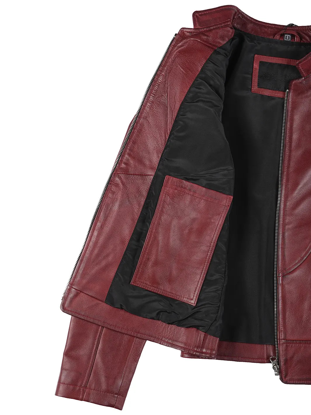 Cafe Racer Leather Jacket Womens