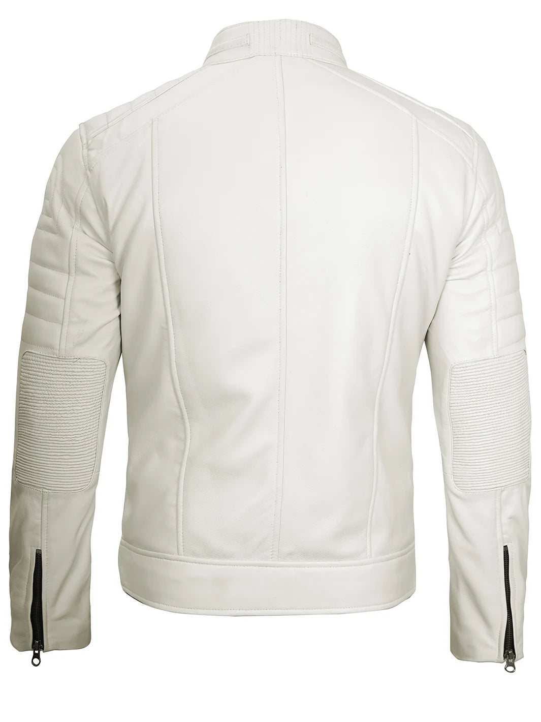 Cafe racer real leather jacket for mens