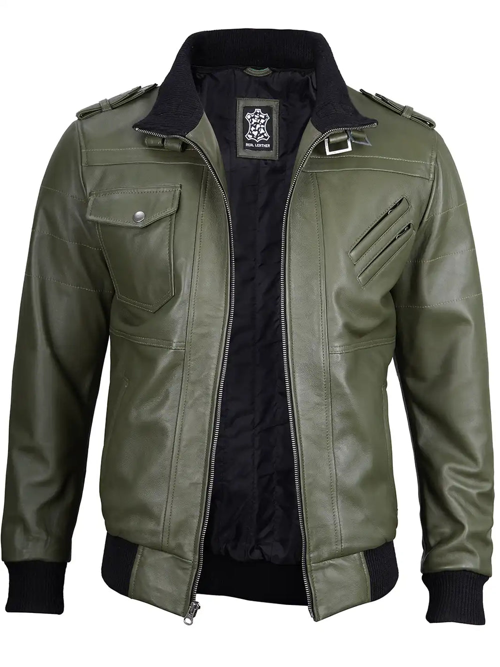 Hooded Leather Jacket