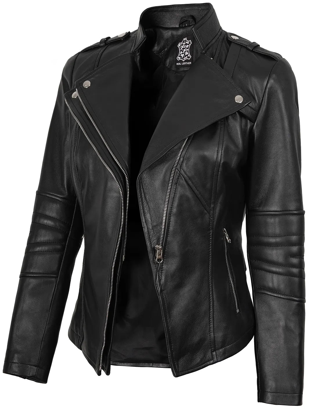 送料無料Decrum Women's Leather Jackets - Winter Jacket Women | [1309383] Jean, M並行輸入