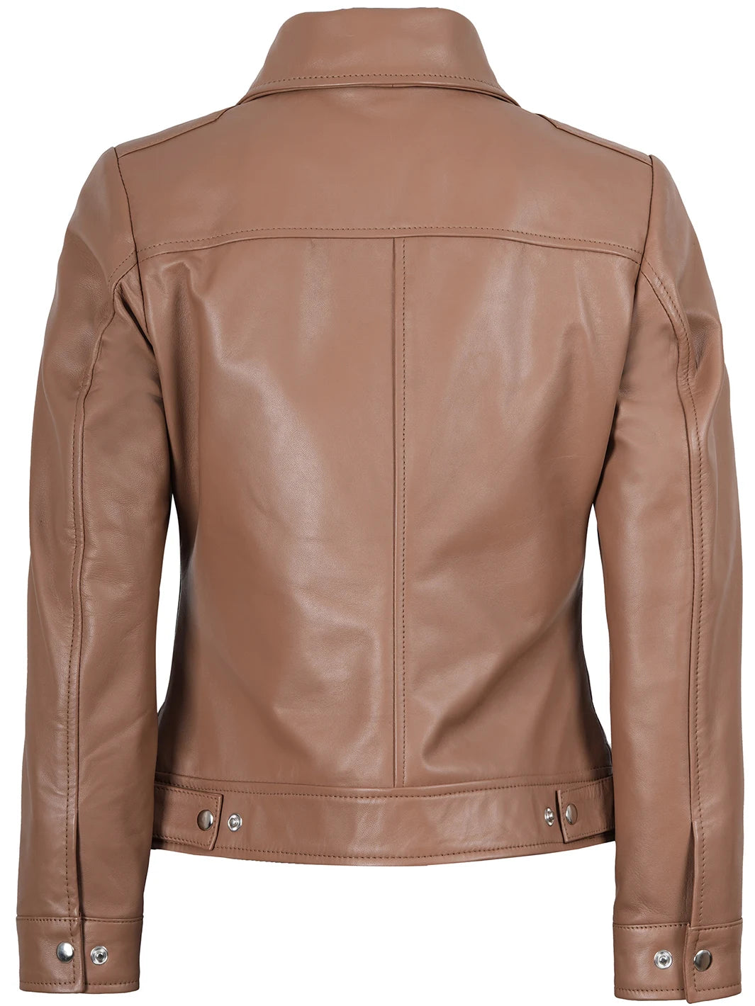Womens Mocha Brown Real Leather Jackets