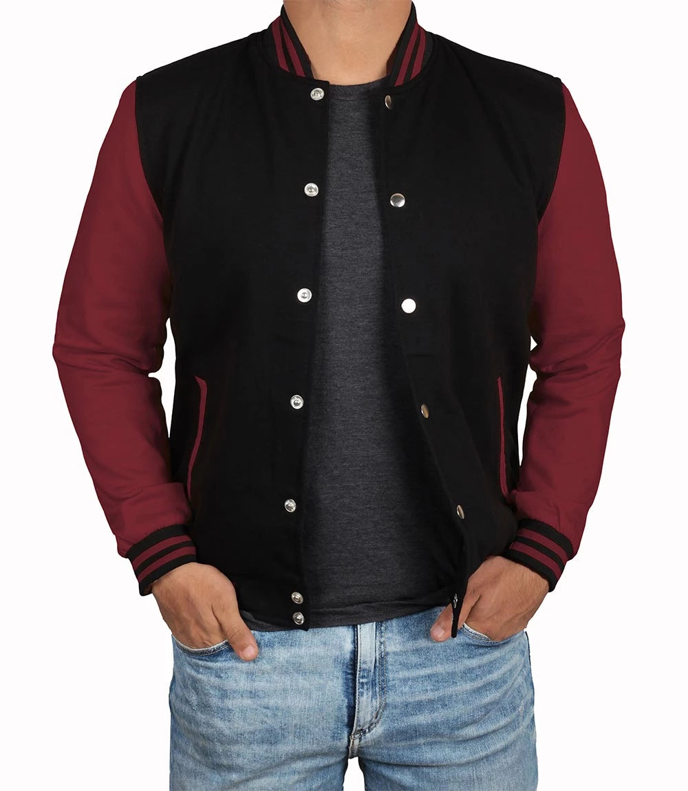 Herren-Unijacke in Schwarz und Grau 