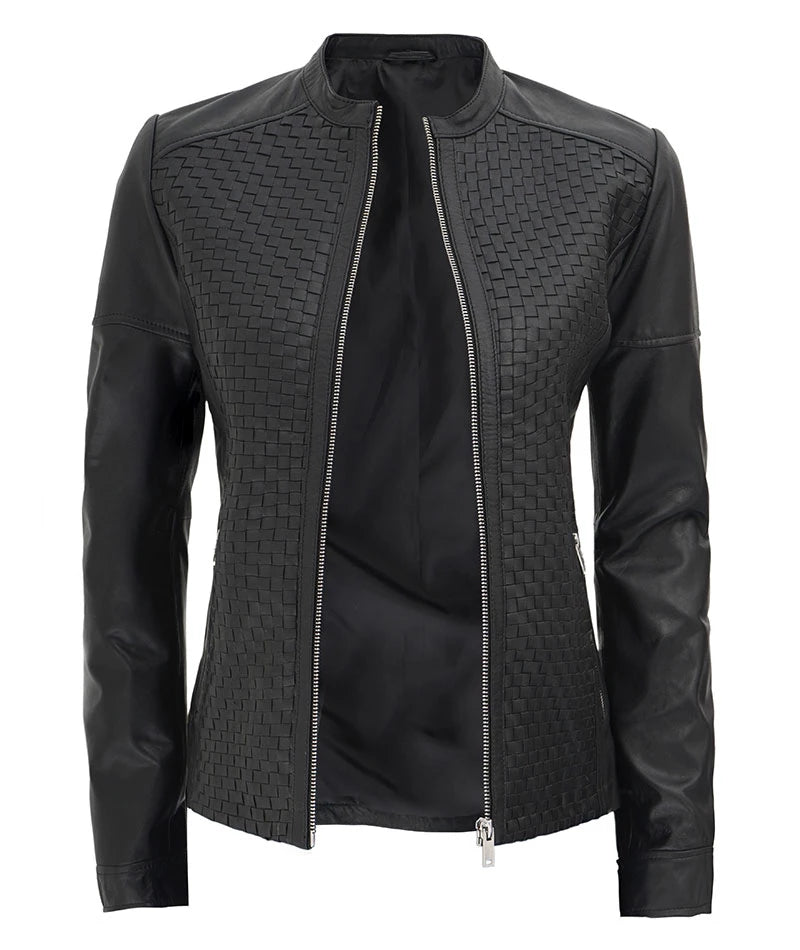 black textured jacket