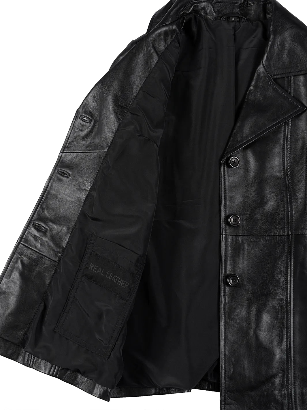 leather blazer jacket features