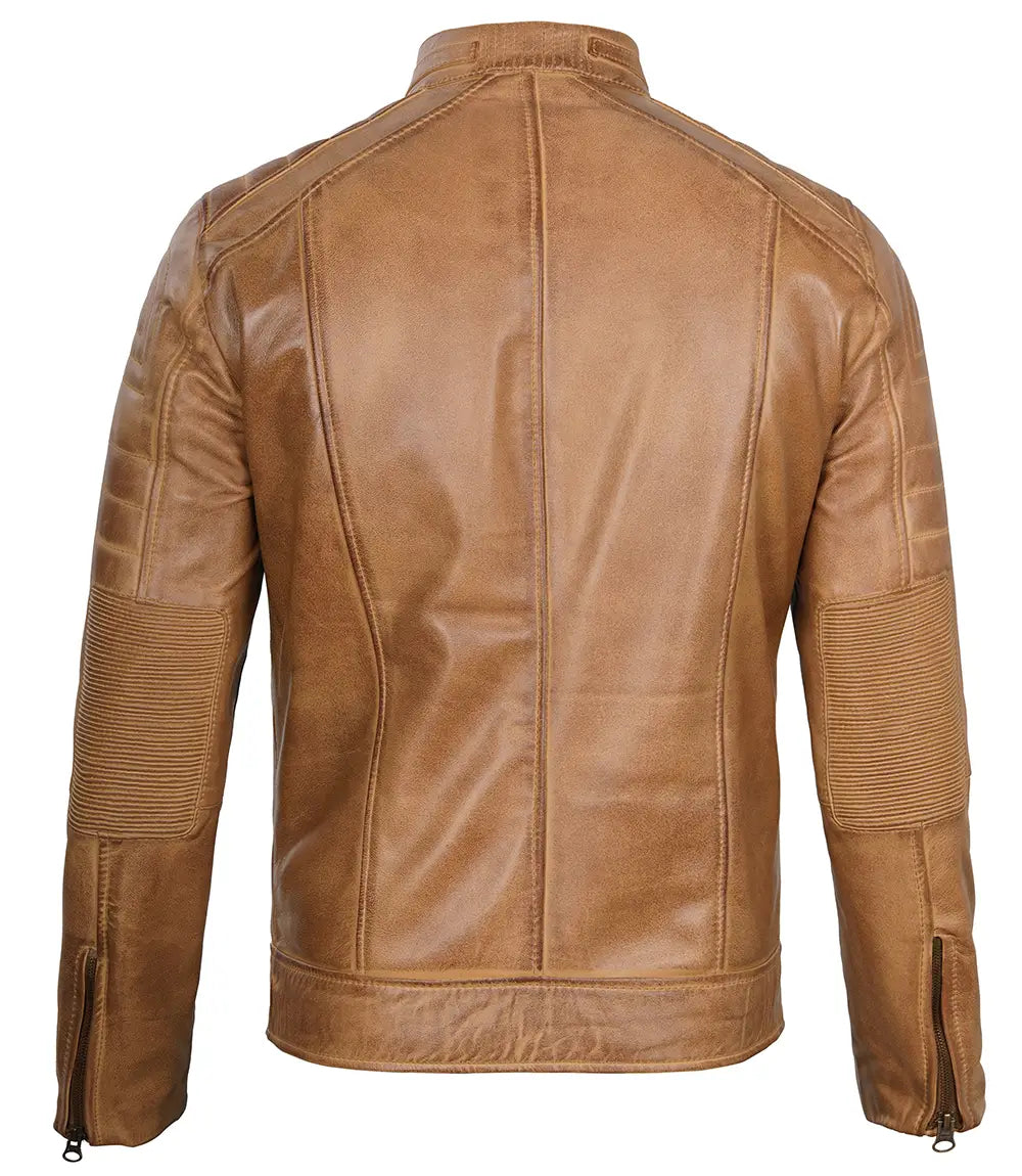 mens cafe racer leather jacket