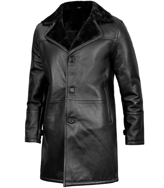 shearling leather coat