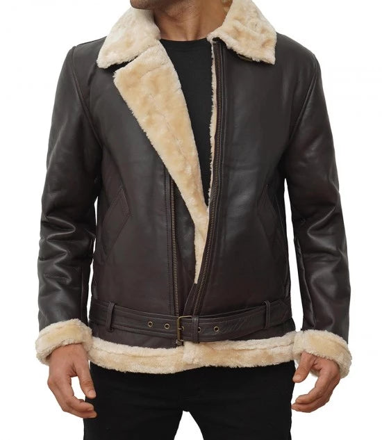 leather and shearling jacket