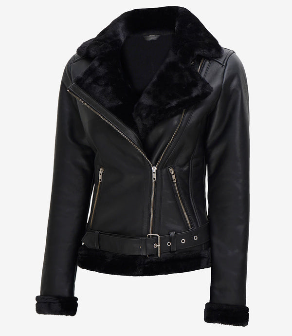womens shearling jacket