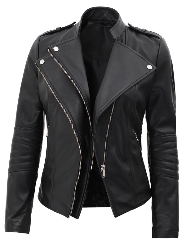 leather jacket women