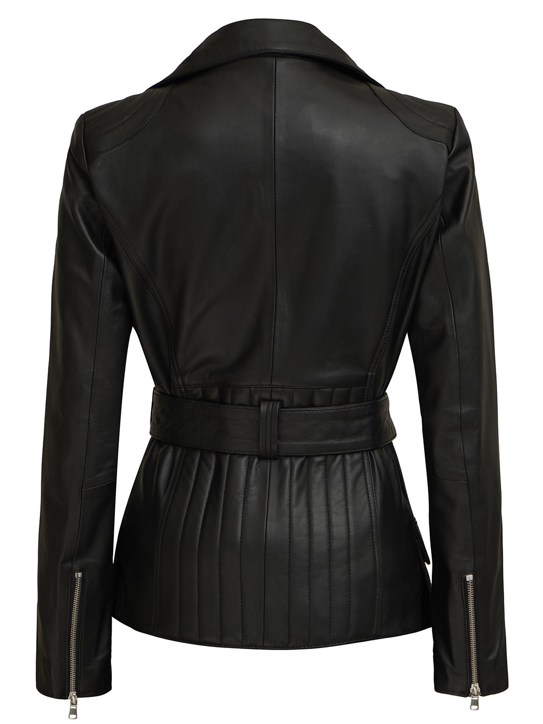 Victoria Womens Black Leather Jacket