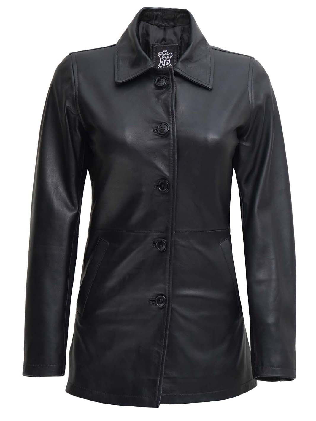 Women Black Car Coat